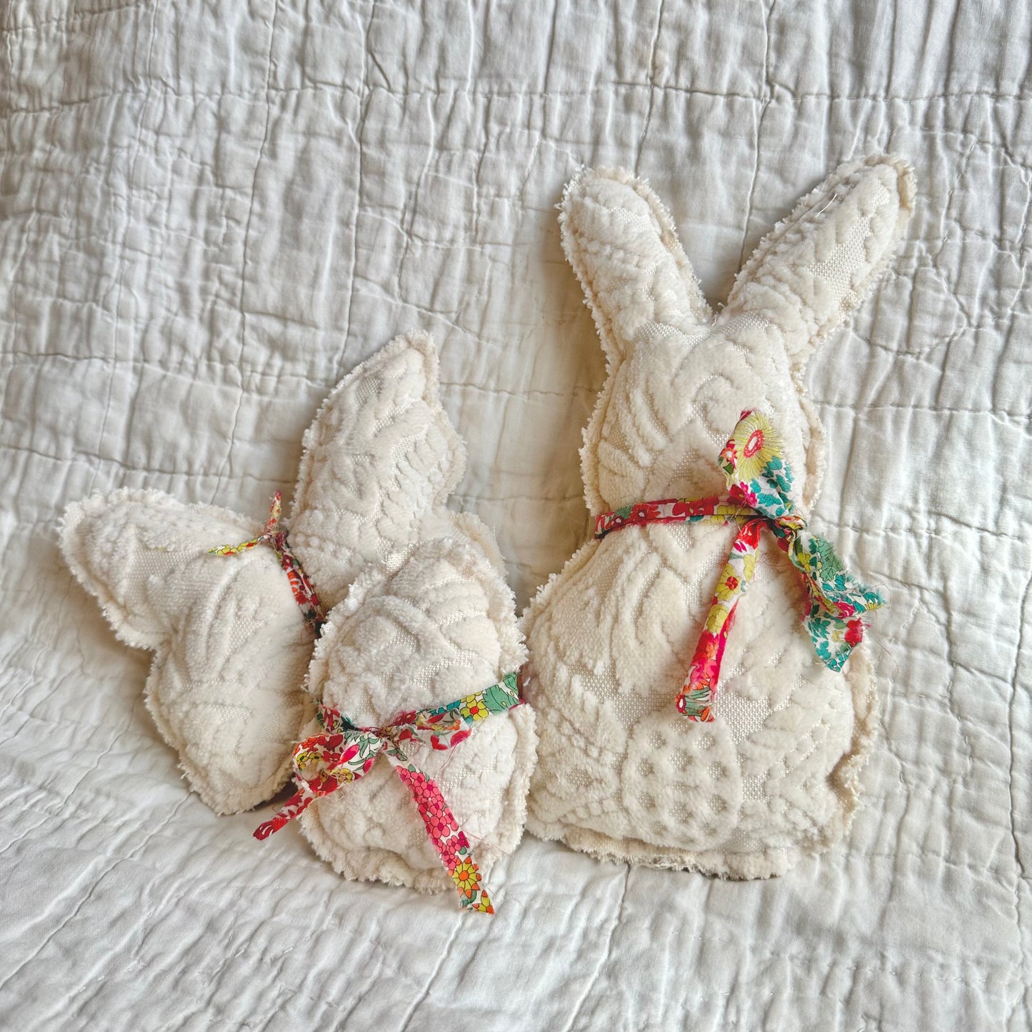 BRUSHED CHENILLE  & LIBERTY FLORAL EASTER SET