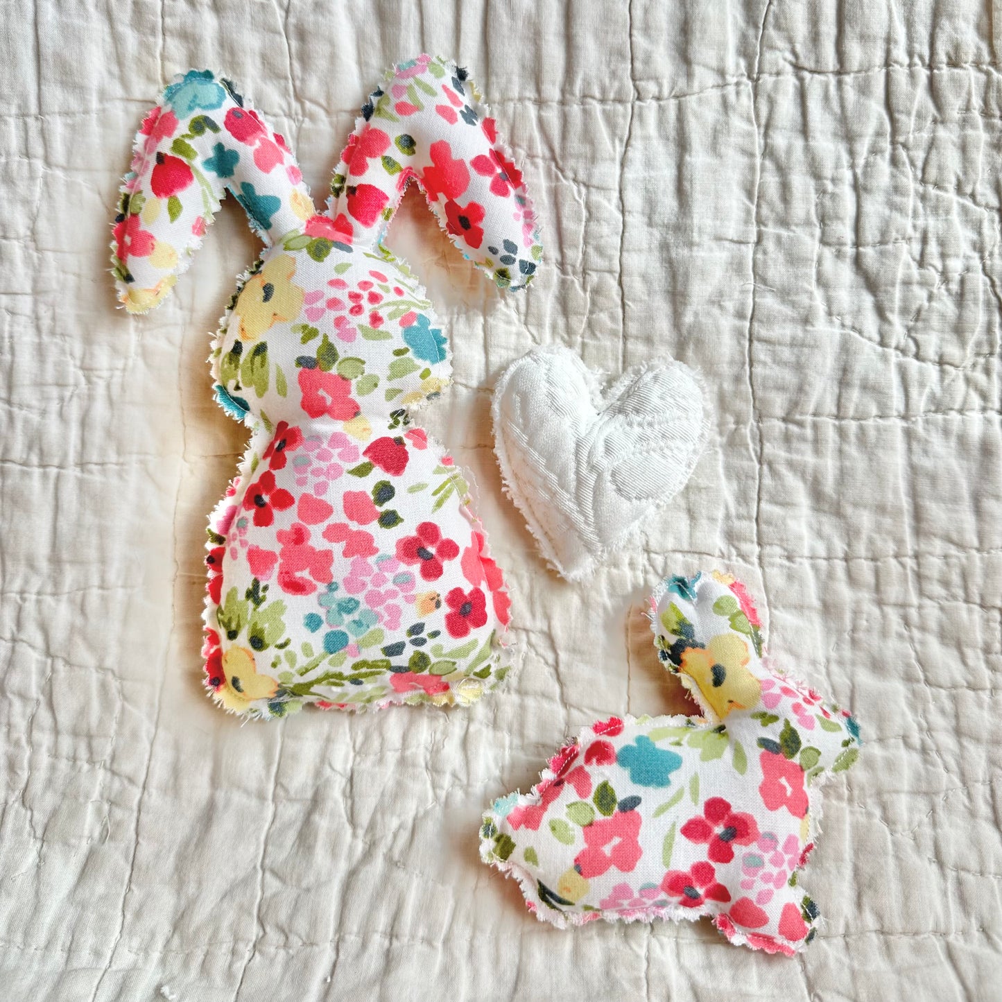 FLORAL EASTER BUNNY SET