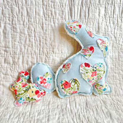 PATCHWORK FLORAL BUNNY SET