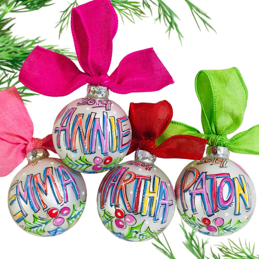 BOLD BRIGHT PERSONALIZED ORNAMENT