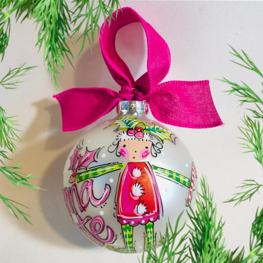 PINK ELF ORNAMENT